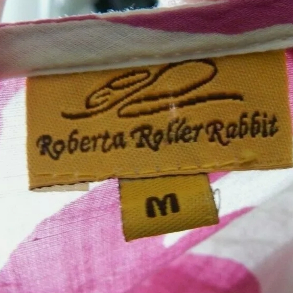 Roberta Roller Rabbit Pink Geometric Kurta - Picture 3 of 4